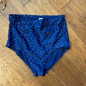 High waisted swim bottoms